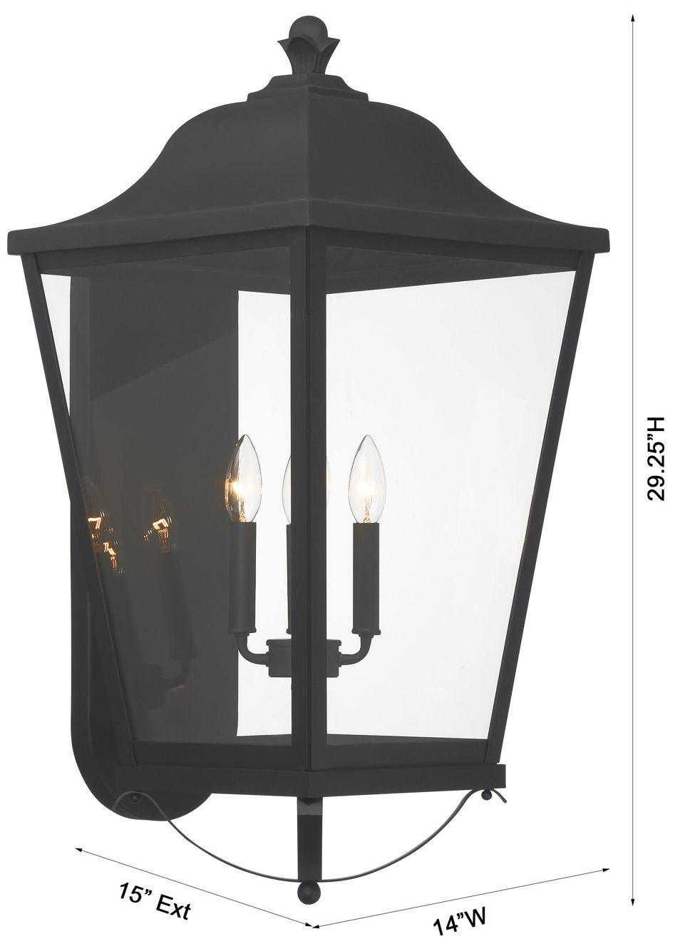 Savannah 29 1/4" High Sand Coal 4-Light Outdoor Wall Light