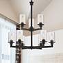 2_Savannah 29" Wide Bronze 9-Light Chandelier