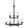 7_Savannah 29" Wide Bronze 9-Light Chandelier more views