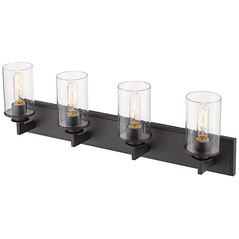 Image 5 Savannah 31 1/2" Wide Bronze 4-Light Vanity Bath Light more views