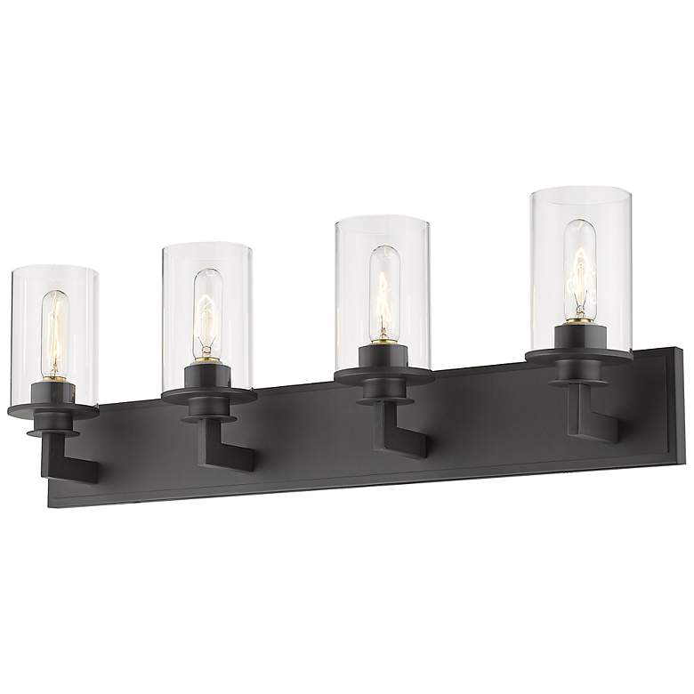 Image 6 Savannah 31 1/2" Wide Bronze 4-Light Vanity Bath Light more views