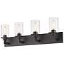 6_Savannah 31 1/2" Wide Bronze 4-Light Vanity Bath Light more views