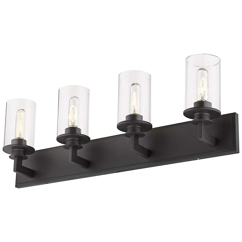 Image 7 Savannah 31 1/2" Wide Bronze 4-Light Vanity Bath Light more views