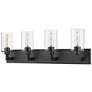 Savannah 31 1/2" Wide Bronze 4-Light Vanity Bath Light in scene