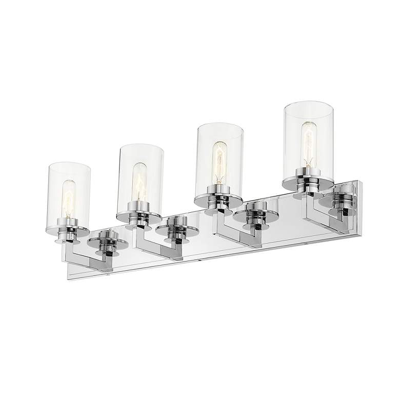 Image 4 Savannah 31 1/2" Wide Chrome 4-Light Bath Light more views
