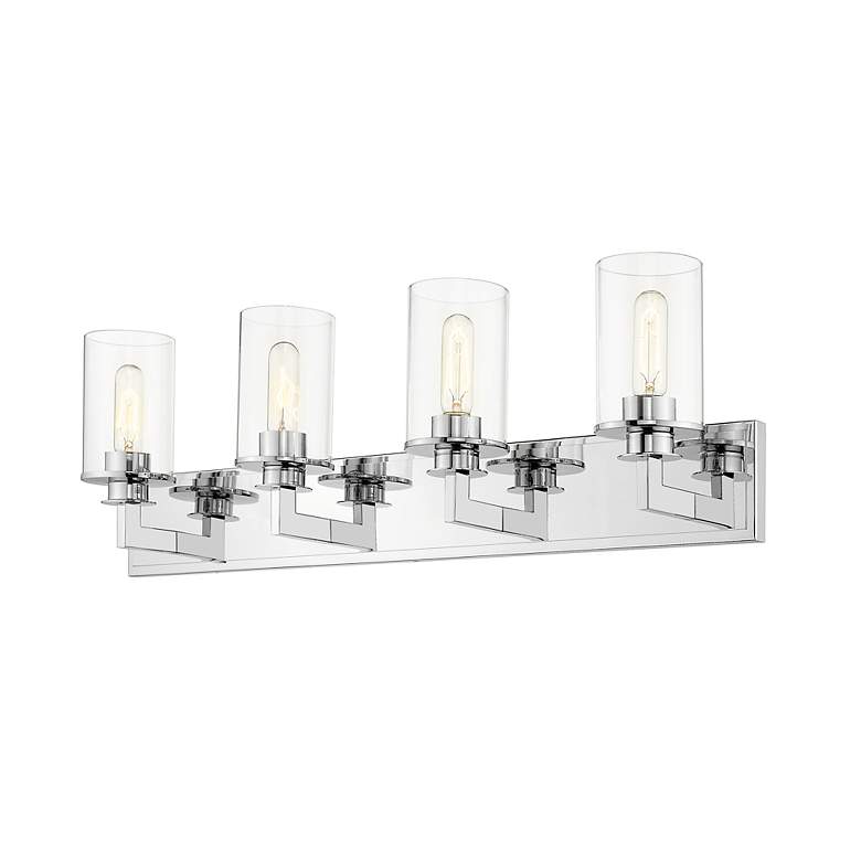 Image 5 Savannah 31 1/2" Wide Chrome 4-Light Bath Light more views