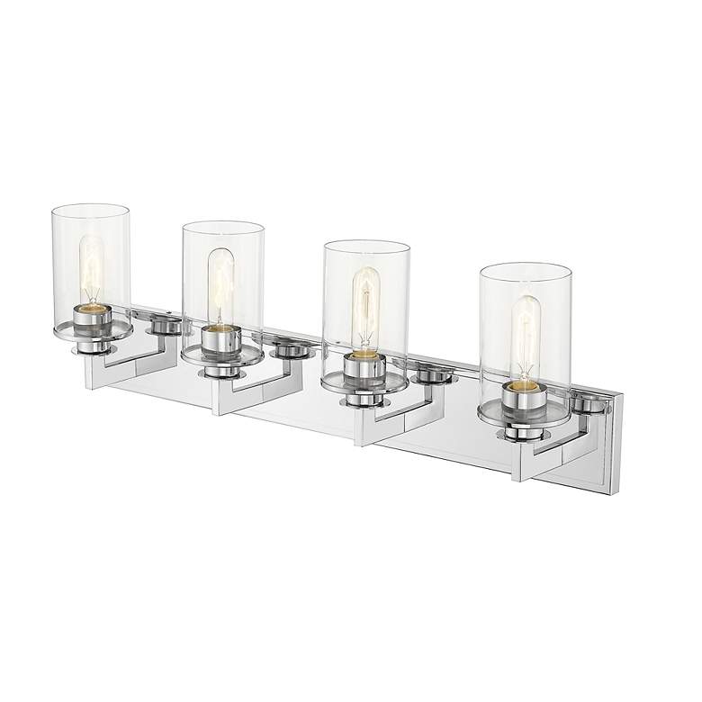 Image 6 Savannah 31 1/2" Wide Chrome 4-Light Bath Light more views