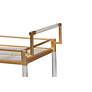 3_Savannah 32 3/4" Wide Gold Metal 2-Shelf Wine Cart more views