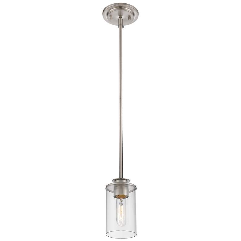 Image 4 Savannah 4 1/2" Wide Brushed Nickel Mini Pendant more views