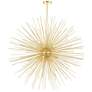 1_Savannah 40" Wide Gold Leaf 14-Light Sputnik Chandelier