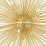 2_Savannah 40" Wide Gold Leaf 14-Light Sputnik Chandelier more views