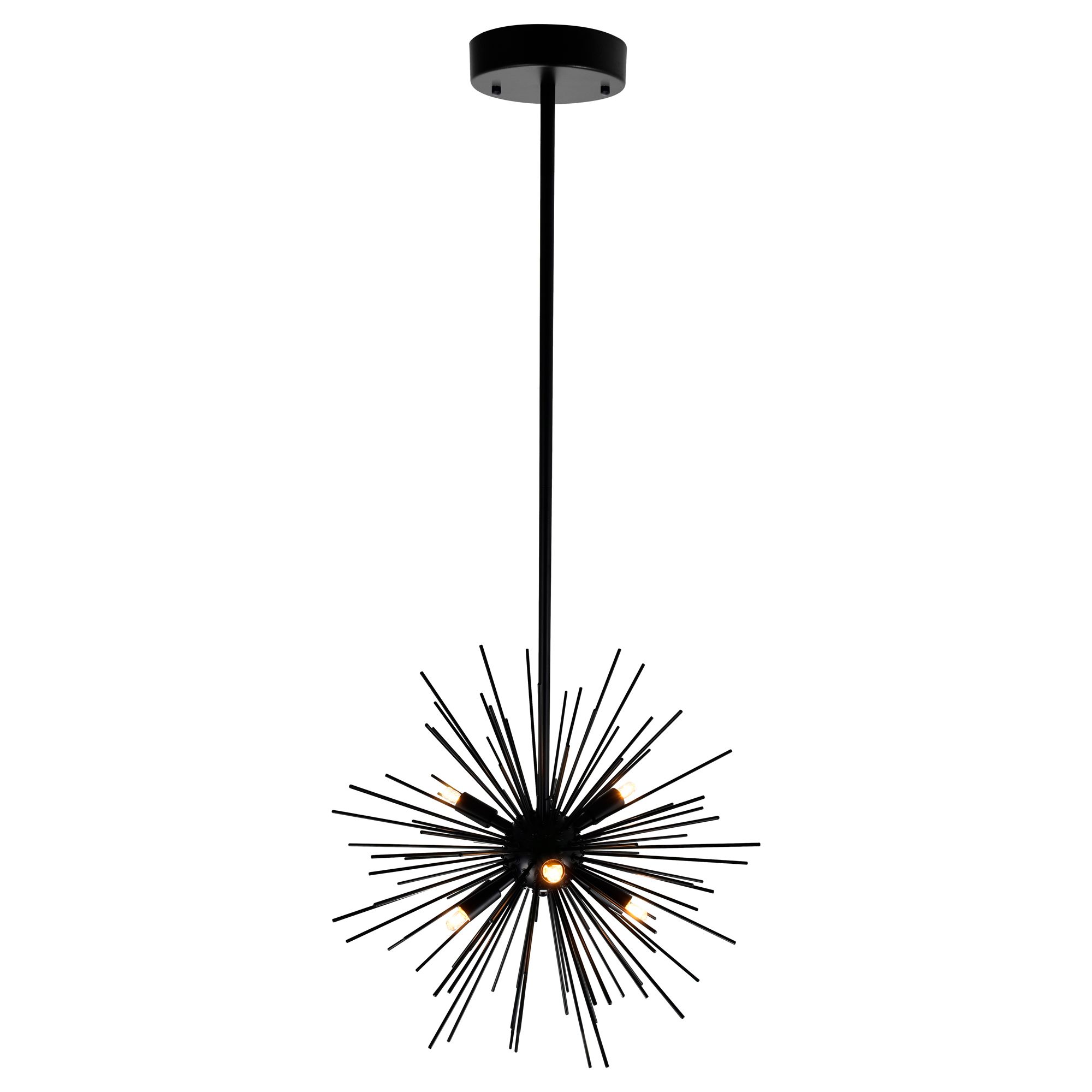 Image 4 Savannah 6 Light 16in Black Chandelier more views