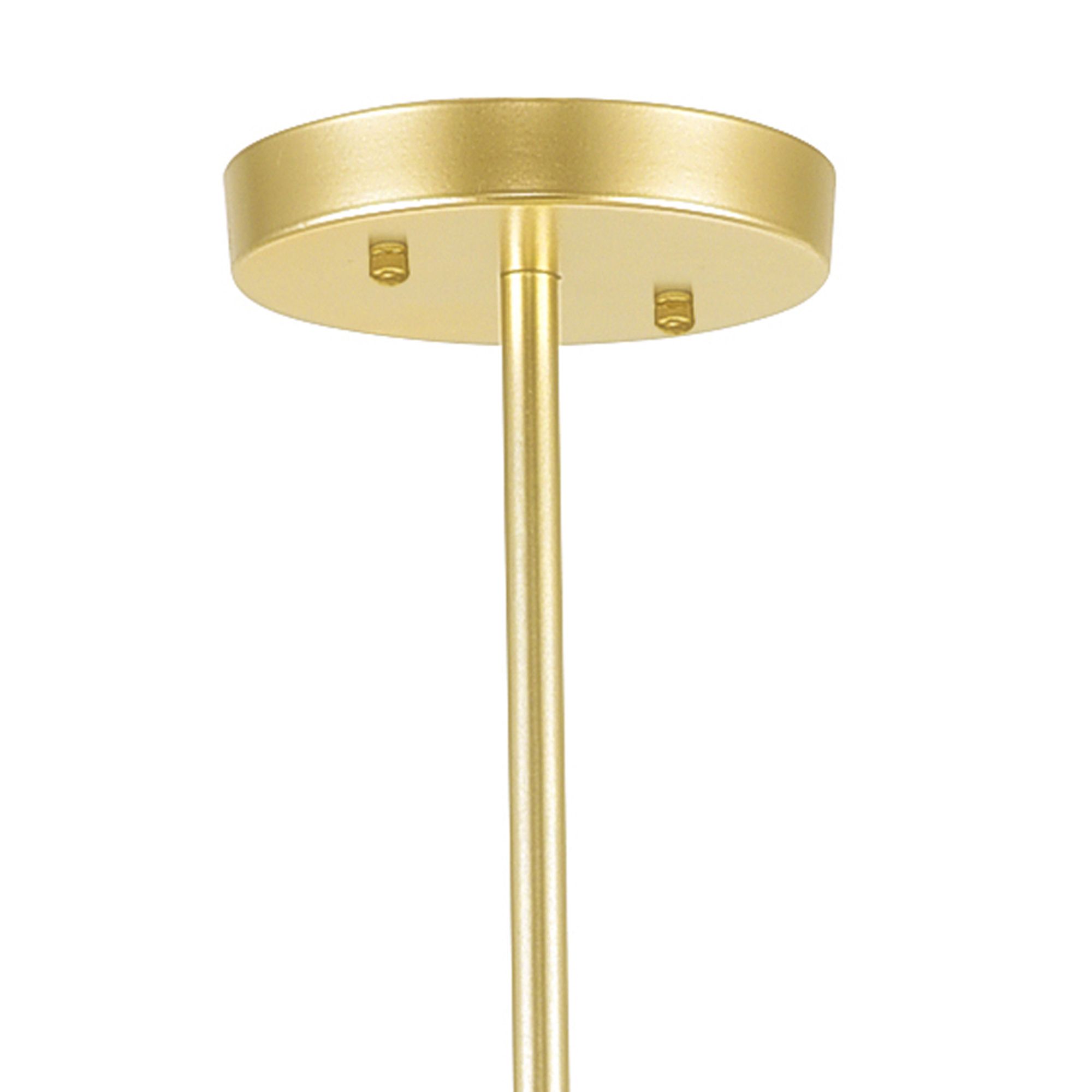 Image 5 Savannah 6 Light 16in Gold Leaf Chandelier more views
