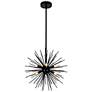 1_Savannah 6 Light Chandelier With Black Finish