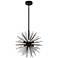Savannah 6 Light Chandelier With Black Finish