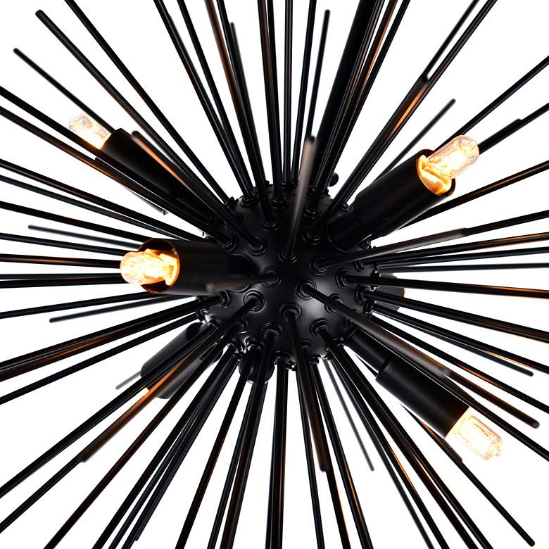 Image 3 Savannah 6 Light Chandelier With Black Finish more views
