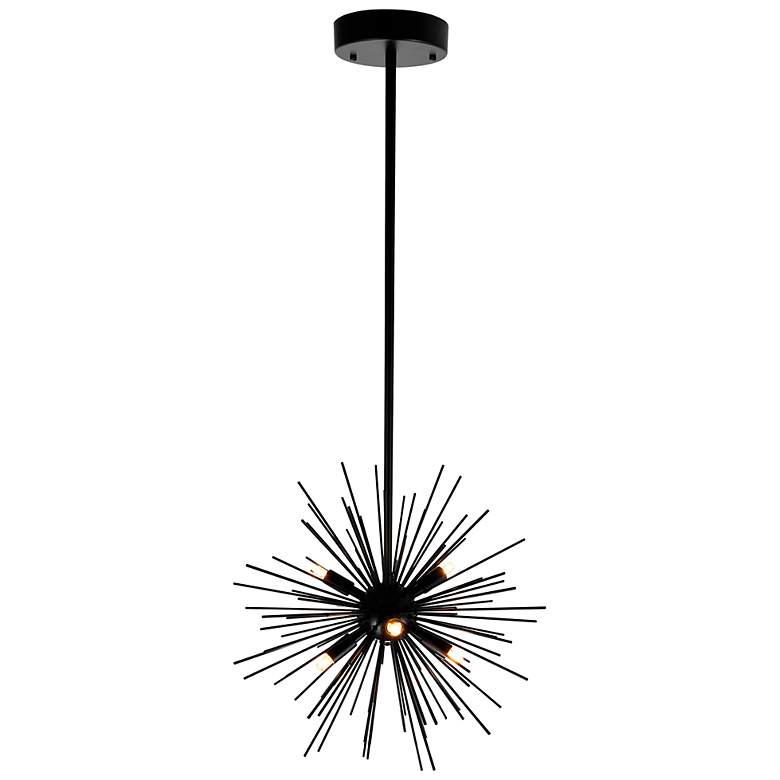 Image 4 Savannah 6 Light Chandelier With Black Finish more views