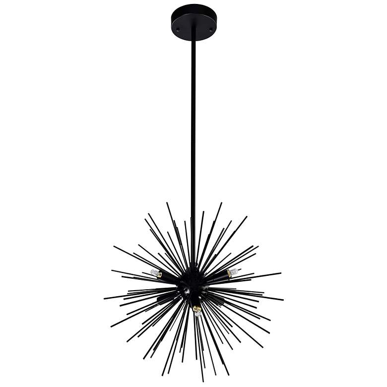 Image 5 Savannah 6 Light Chandelier With Black Finish more views