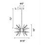 6_Savannah 6 Light Chandelier With Black Finish more views