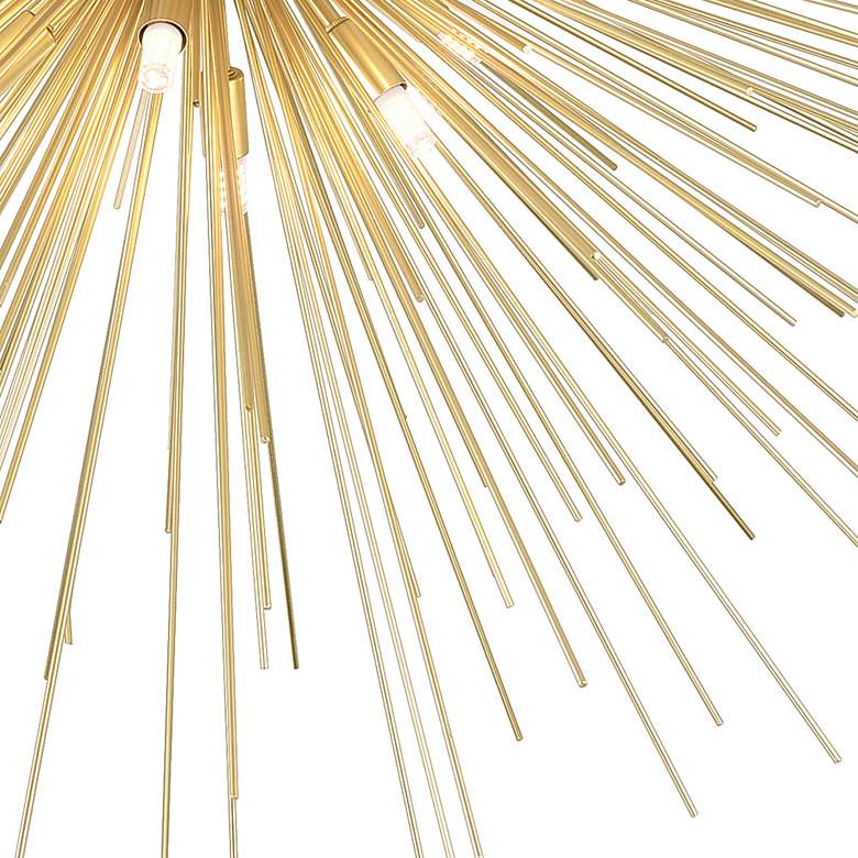 Image 4 Savannah 8 Light Flush Mount With Gold Leaf Finish more views