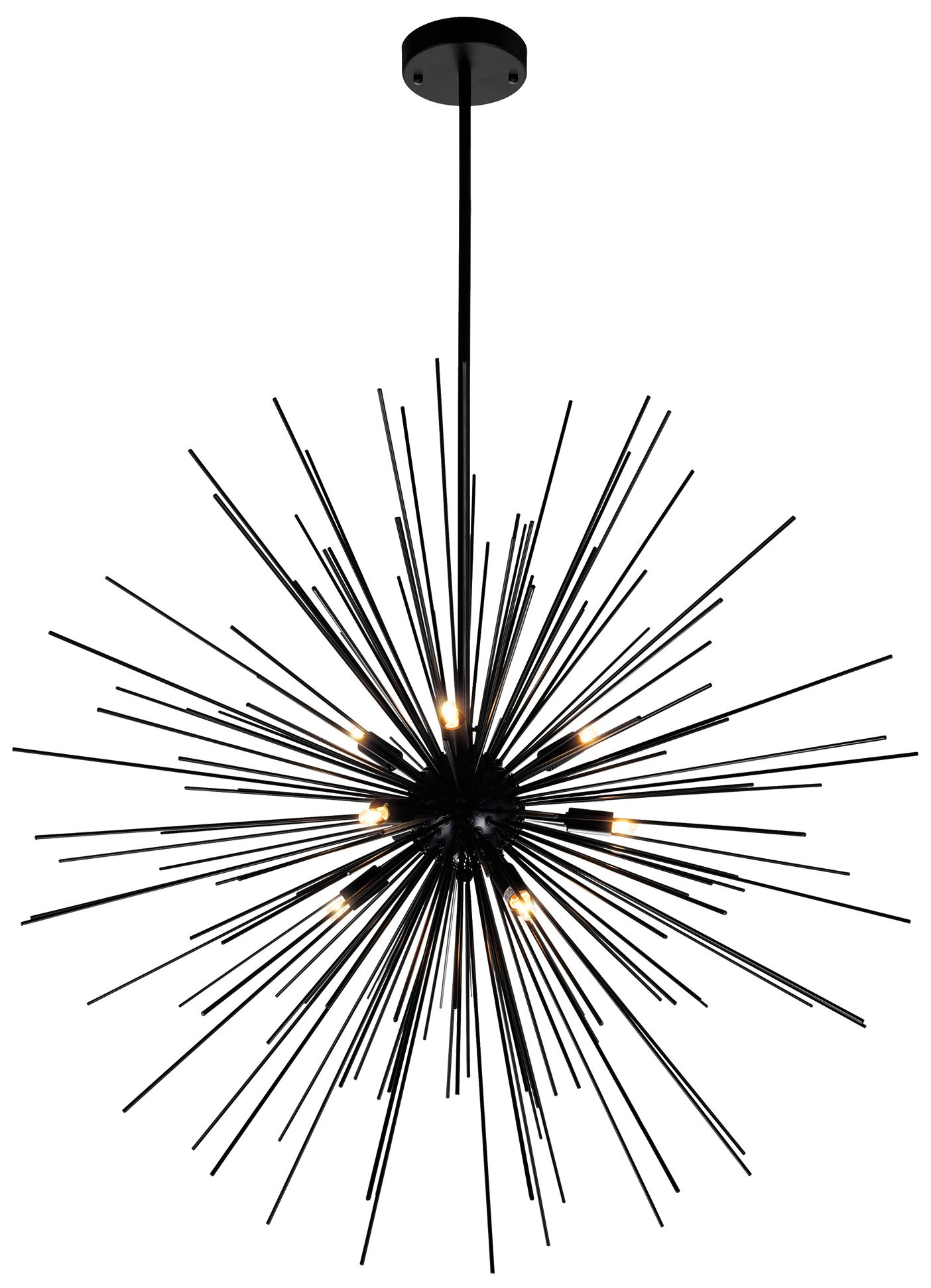 Savannah 9 Light 30in Black Chandelier