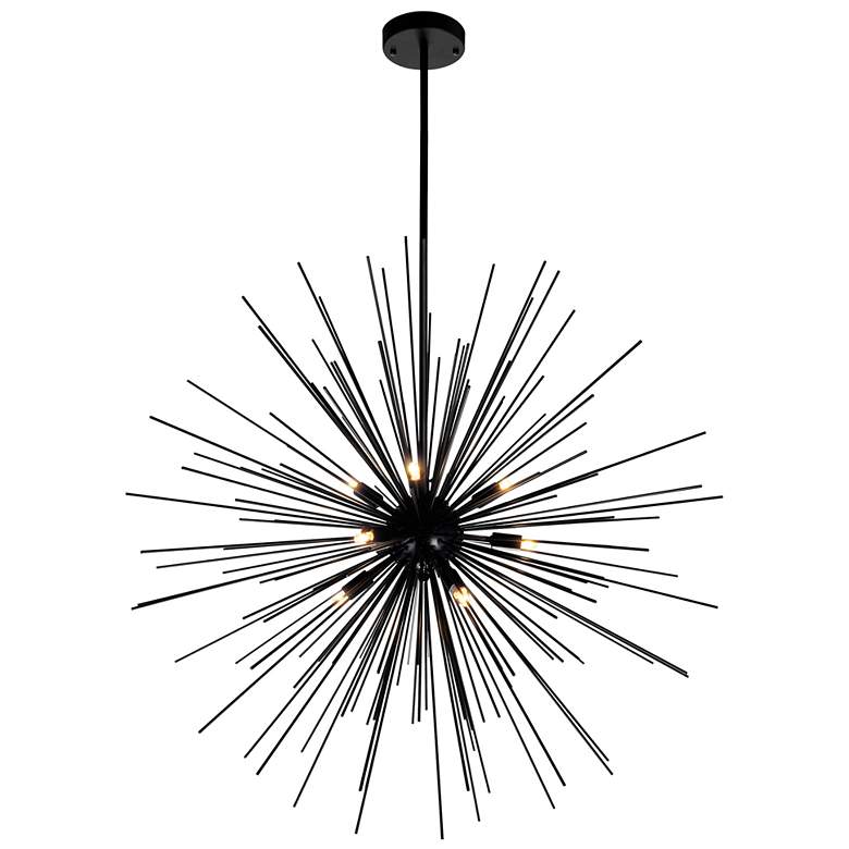 Image 1 Savannah 9 Light Chandelier With Black Finish