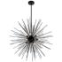 Savannah 9 Light Chandelier With Black Finish