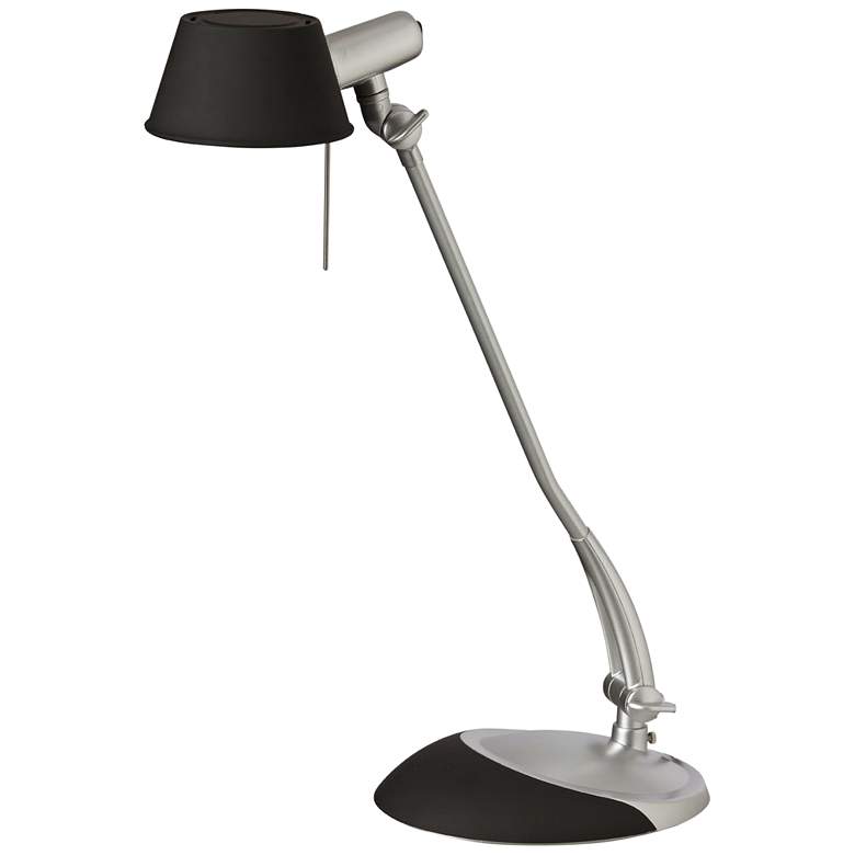 Image 1 Savannah Black and Silver Desk Lamp