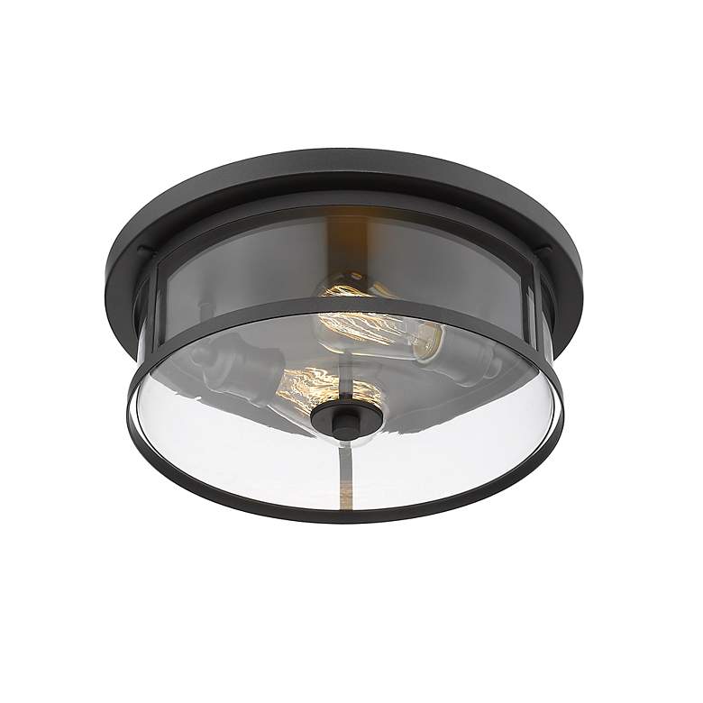 Image 3 Savannah by Z-Lite Bronze 2 Light Flush Mount more views