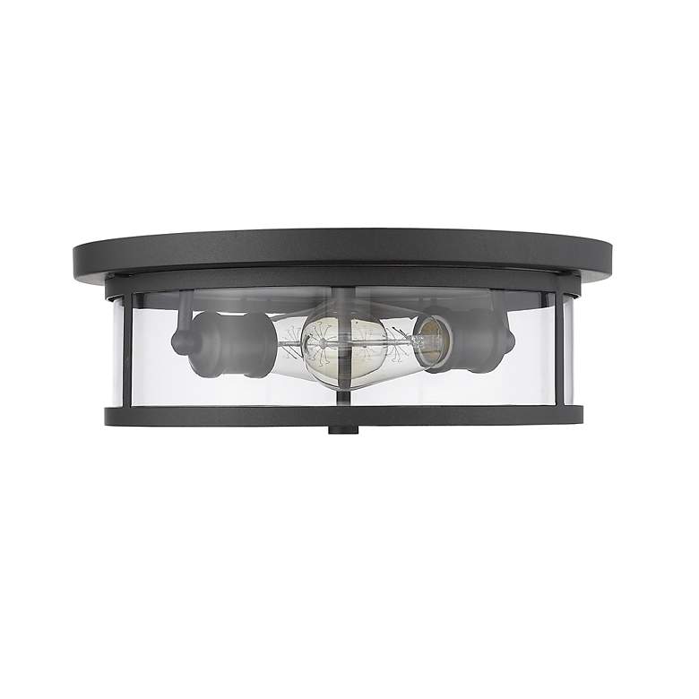 Image 4 Savannah by Z-Lite Bronze 2 Light Flush Mount more views
