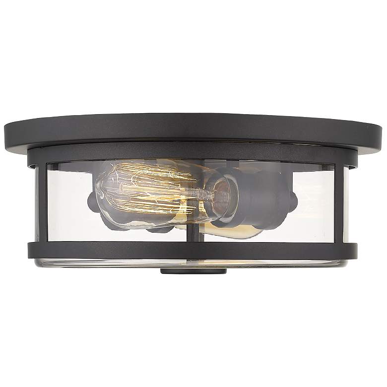 Image 2 Savannah by Z-Lite Bronze 2 Light Flush Mount