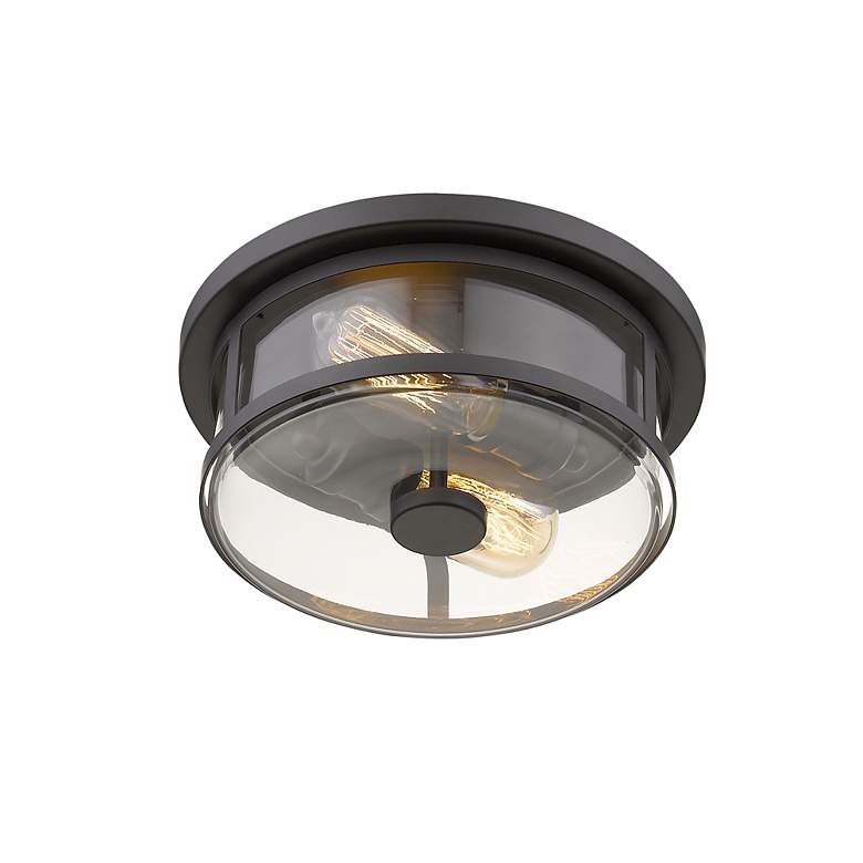 Image 5 Savannah by Z-Lite Bronze 2 Light Flush Mount more views