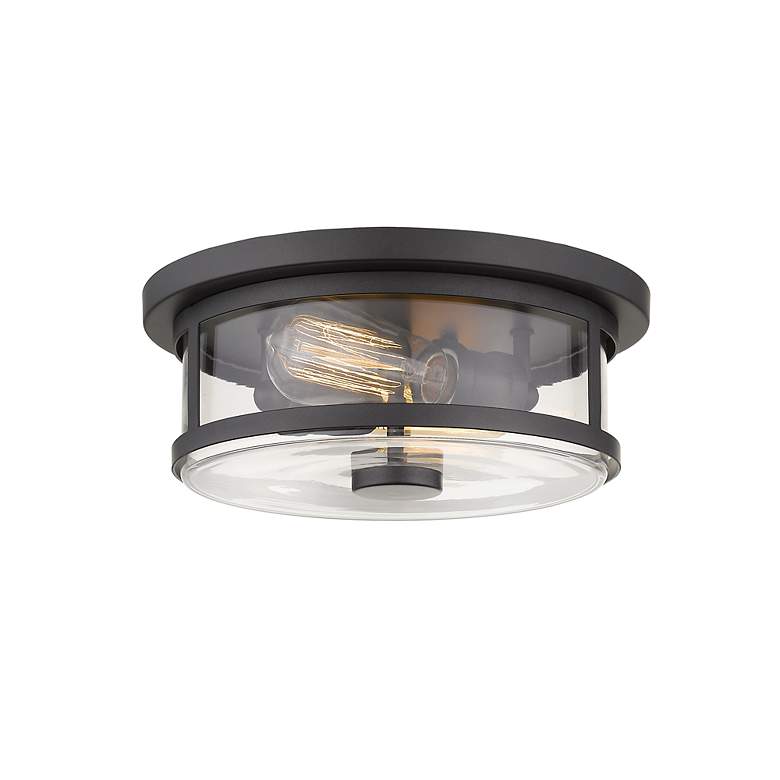 Image 6 Savannah by Z-Lite Bronze 2 Light Flush Mount more views
