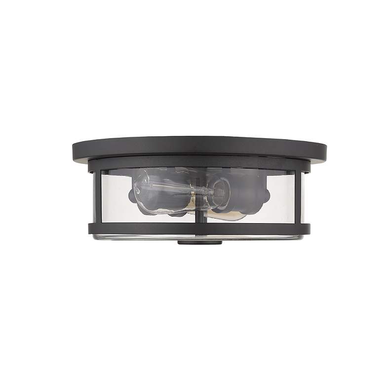 Image 7 Savannah by Z-Lite Bronze 2 Light Flush Mount more views