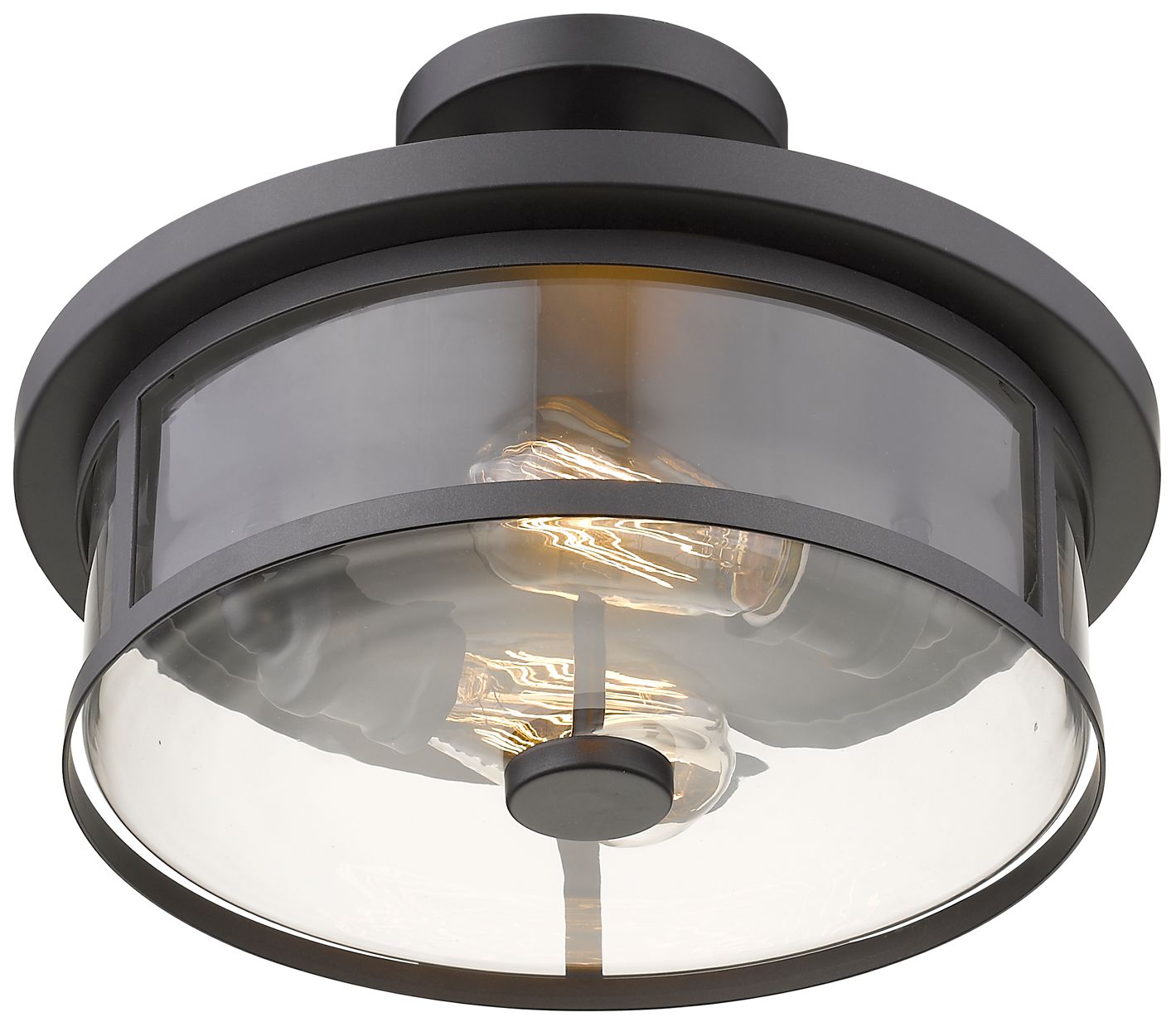 Image 4 Savannah by Z-Lite Bronze 2 Light Semi Flush Mount more views