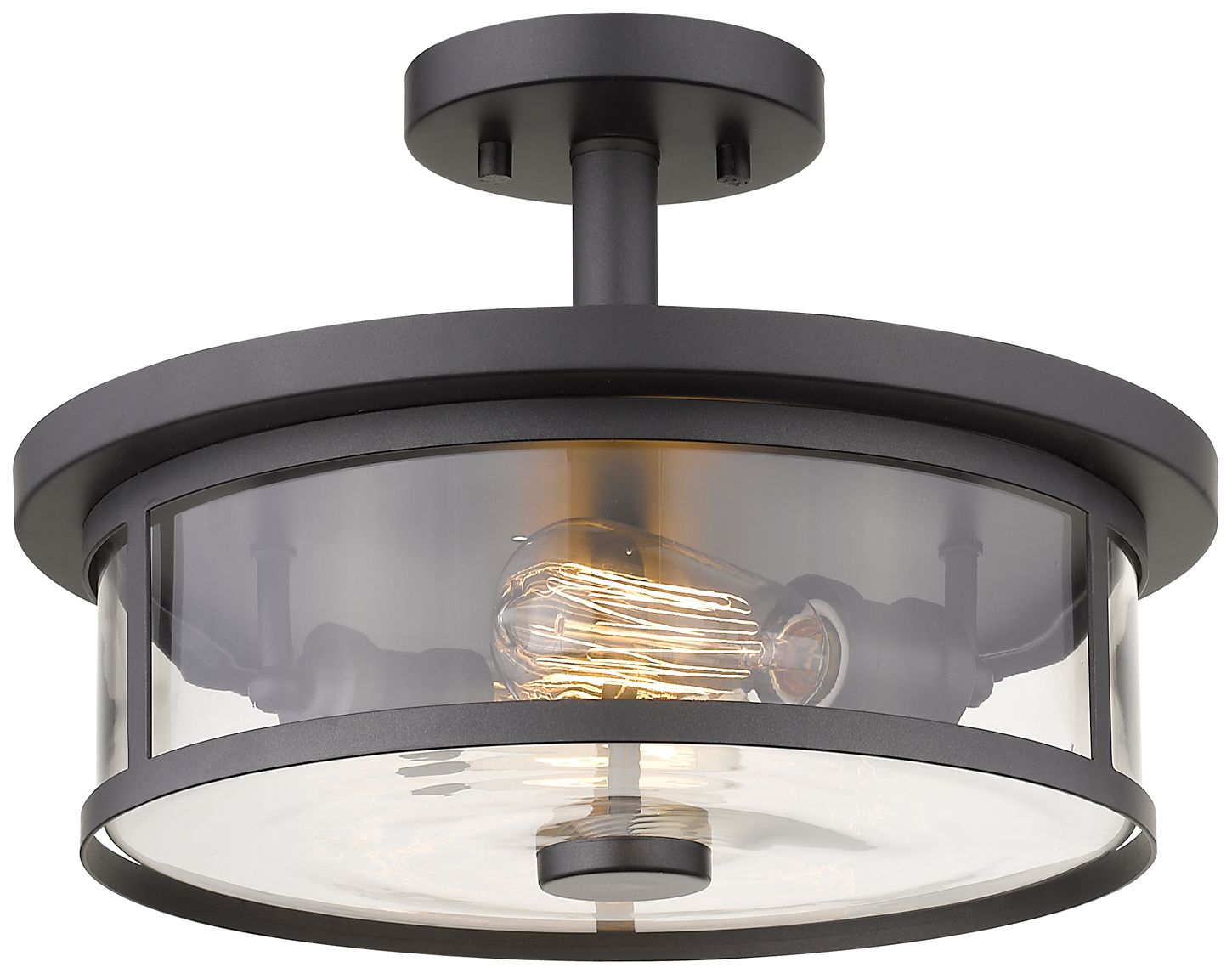 Image 5 Savannah by Z-Lite Bronze 2 Light Semi Flush Mount more views