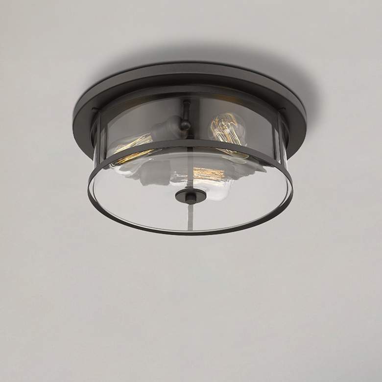 Image 1 Savannah by Z-Lite Bronze 3 Light Flush Mount