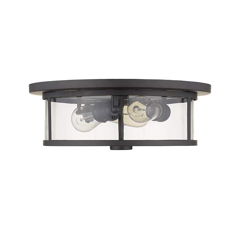 Image 6 Savannah by Z-Lite Bronze 3 Light Flush Mount more views