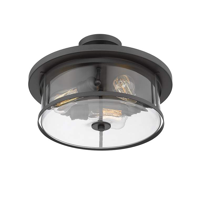 Image 4 Savannah by Z-Lite Bronze 3 Light Semi Flush Mount more views