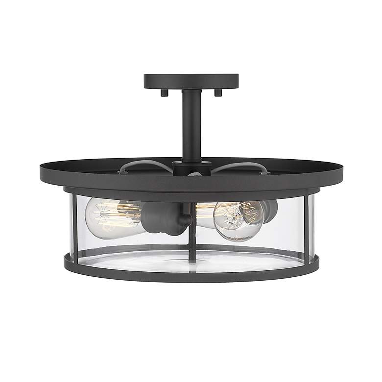 Image 6 Savannah by Z-Lite Bronze 3 Light Semi Flush Mount more views
