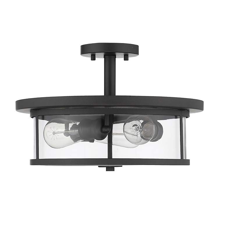 Image 7 Savannah by Z-Lite Bronze 3 Light Semi Flush Mount more views