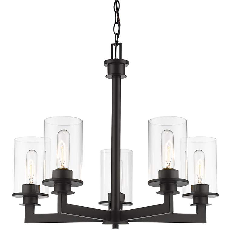 Image 3 Savannah by Z-Lite Bronze 5 Light Chandelier