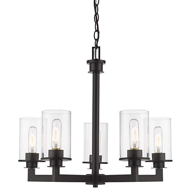 Image 6 Savannah by Z-Lite Bronze 5 Light Chandelier more views