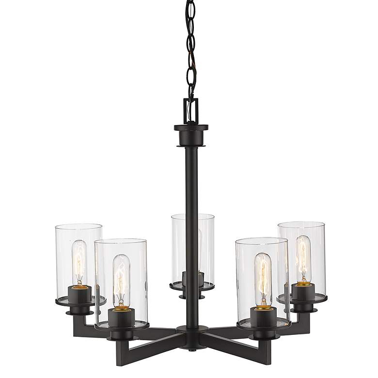 Image 7 Savannah by Z-Lite Bronze 5 Light Chandelier more views