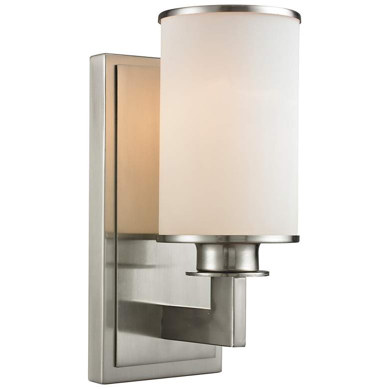 Image 1 Savannah by Z-Lite Brushed Nickel 1 Light Wall Sconce
