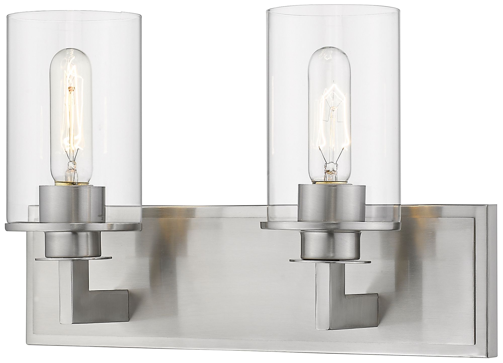 Savannah by Z-Lite Brushed Nickel 16.25 inch 2 Light Vanity