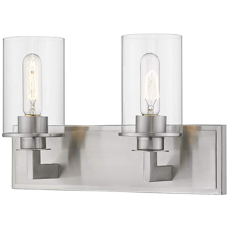 Image 2 Savannah by Z-Lite Brushed Nickel 2 Light Vanity
