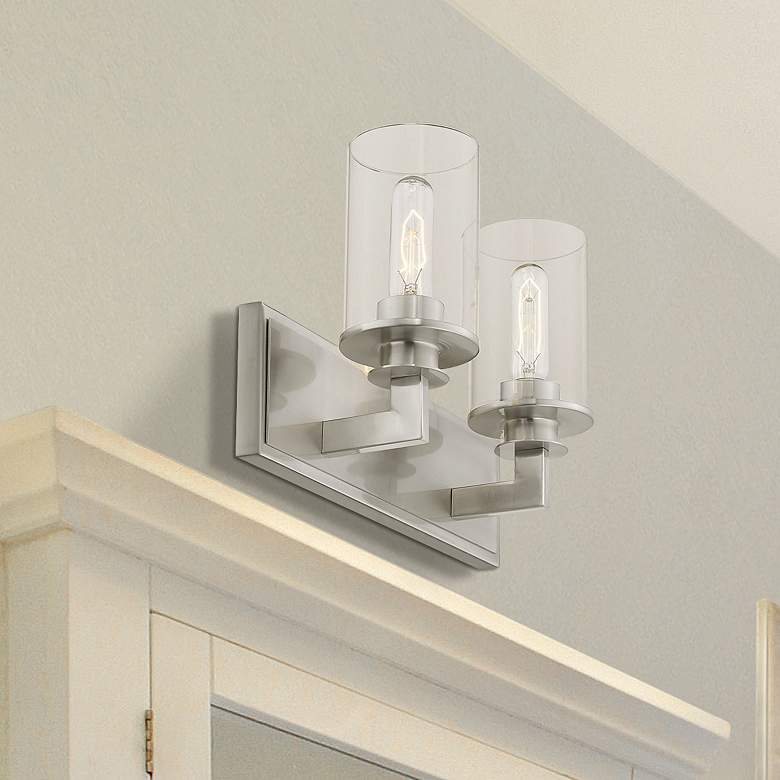 Image 1 Savannah by Z-Lite Brushed Nickel 2 Light Vanity