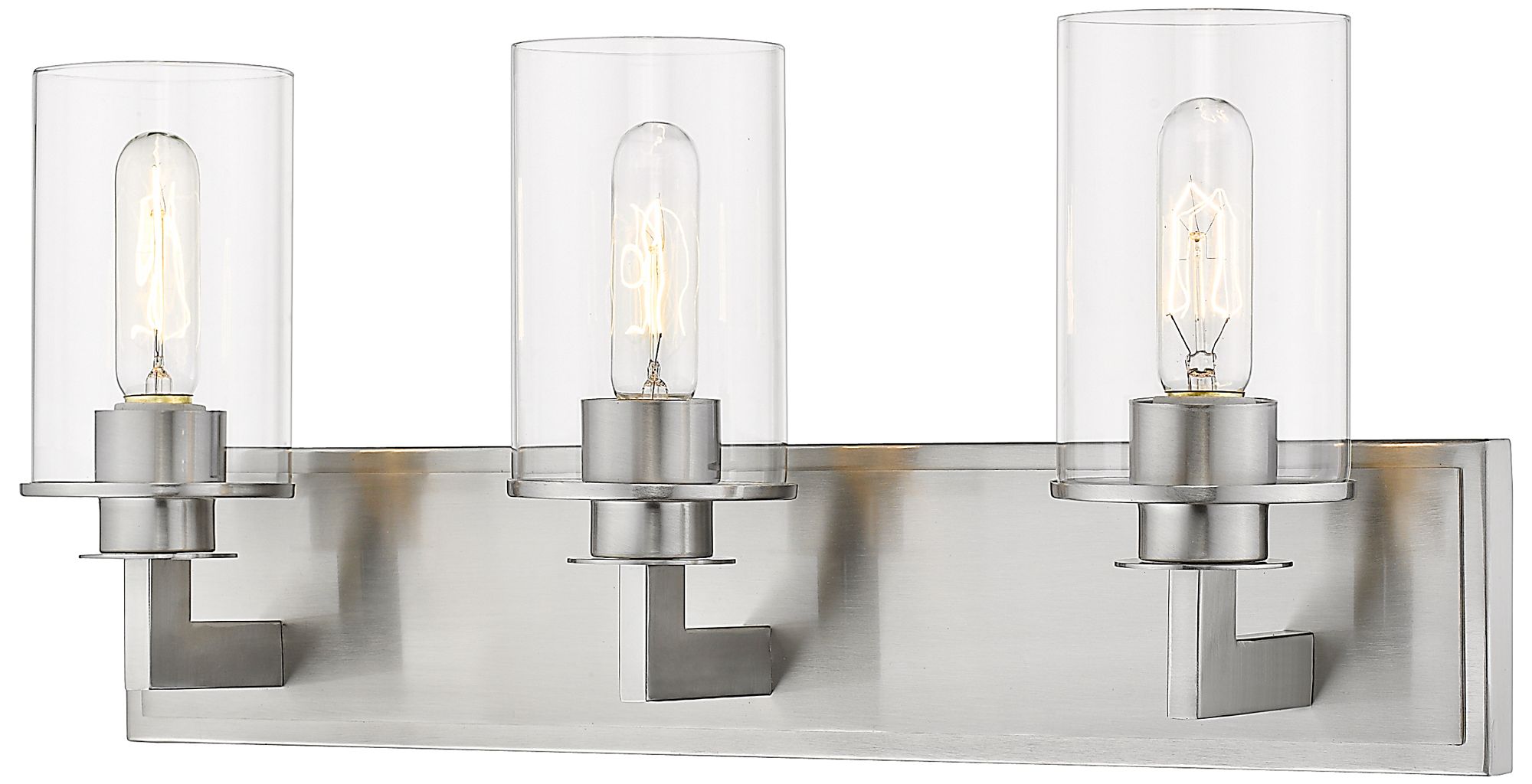 Savannah by Z-Lite Brushed Nickel 23 inch 3 Light Vanity