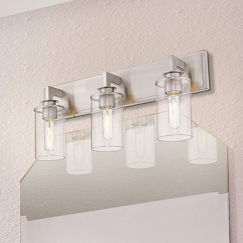Image 1 Savannah by Z-Lite Brushed Nickel 3 Light Vanity